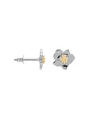 Single fiorita stud silver