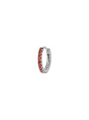Single etna ring earring silver