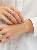 Gouden armband gourmet plain
