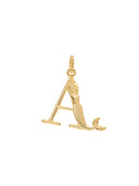 Gouden hangertje A initial muse necklace charm