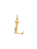 Gouden hangertje L initial muse necklace charm