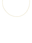 Gouden fijne ketting anchor plain
