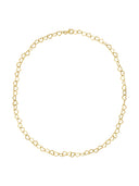 Gouden ketting linked hearts