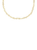 Gouden ketting linked hearts