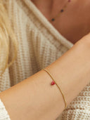 Gouden armbandje met hart heart beat