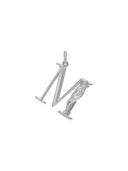 Zilveren hangertje M initial muse necklace charm