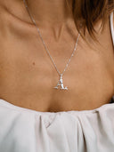 Zilveren hangertje S initial muse necklace charm