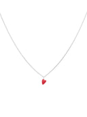 Heart Beat Necklace Silver