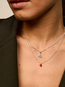 Heart Beat Necklace Silver