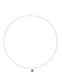 Heart Beat Necklace Silver