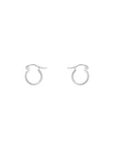 Small Poetic Ring Earrings Silver
