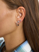 Zilver oorstekertje single rhapsody love stud