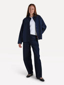 Donkerblauwe blouse axelle