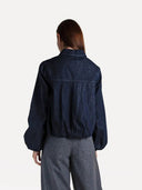 Donkerblauwe denim jacket sandrine