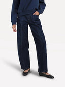 Donkerblauwe barrel jeans vivia