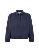 Donkerblauwe polo sweater mireille