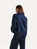 Donkerblauwe polo sweater mireille