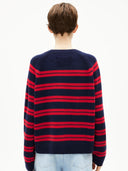 Donkerblauw gestreepte knit liliriaa