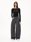 Donkere barrel jeans aalthea