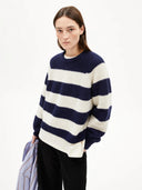 Navy gestreepte sweater kaagi stripes