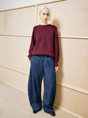 Grof gebreide trui rib knit sweater