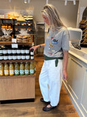 Grijs t-shirt met graphics pit stop