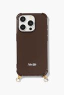 Iphone case dark brown