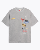 Grijs t-shirt met graphics pit stop