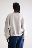 Lichtgrijze gespikkelde sweater fancy