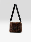 Faux fur tas met luipaardprint jelga