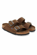 Donkerbruine suŠde sandalen arizona