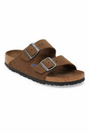 Donkerbruine suŠde sandalen arizona
