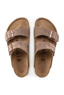 Bruine leren sandalen arizona