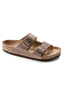 Bruine leren sandalen arizona