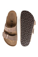 Bruine leren sandalen arizona