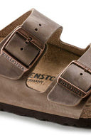 Bruine leren sandalen arizona