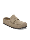 Suede loafer mule naples wrapped