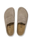 Suede loafer mule naples wrapped