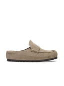 Suede loafer mule naples wrapped
