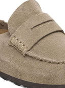 Suede loafer mule naples wrapped