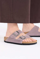 Lila sandalen arizona suŠde leather