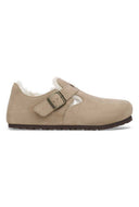 Taupe instappers london shearling