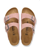 Roze suede sandalen arizona