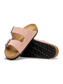 Roze suede sandalen arizona