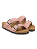 Roze suede sandalen arizona