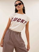 Beige lucky top tobi speed oyster
