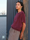 Bordeaux top nuki slub