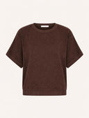 Donkerbruine top nuki slub