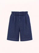 Donkere denim short mack