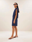 Donkere denim top ginza